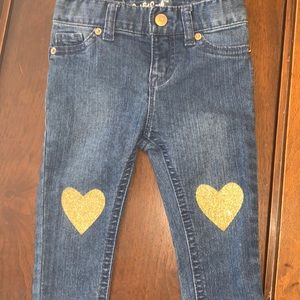 Jeans with gold heart 💛